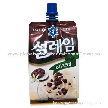 Spout Pouches, Customized Rotogravure Printings, Designs and Sizes are Accepted